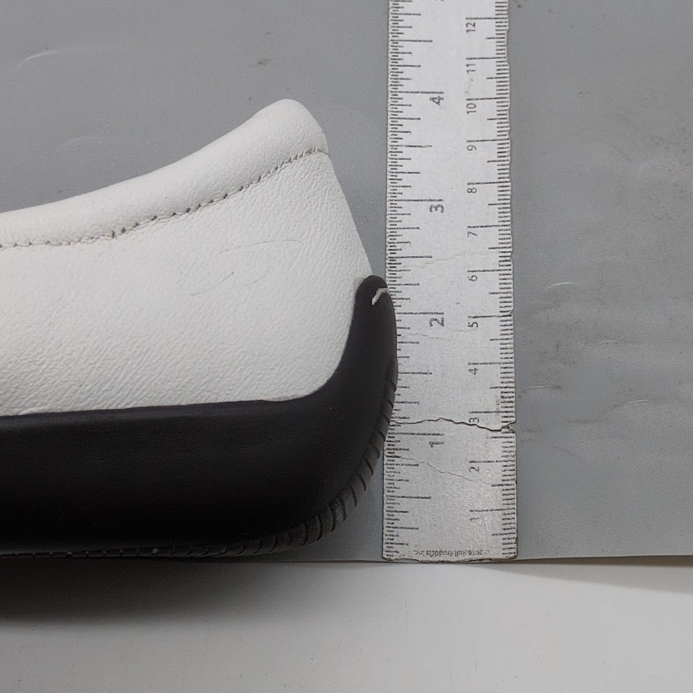 Dr. Scholl's Shoes Womens White 8 Wide Leather T Strap Loafer Walking Hook Loop - Picture 5 of 12